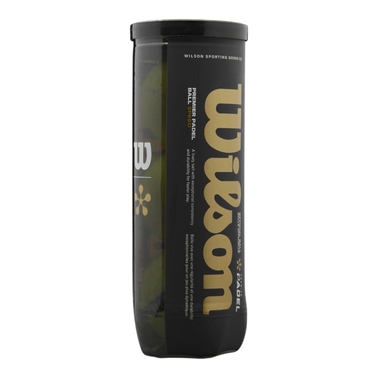 Wilson Padel Balls Premier Padel Speed yellow can of 3